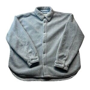 Urban Outfitters Standard Cloth Shirt Jacket Mens Large Piled Fleece Baggy Y2K